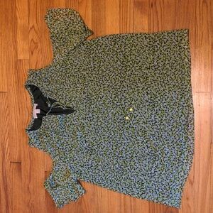 like New Michael Kors Floral Cold Shoulder Blouse